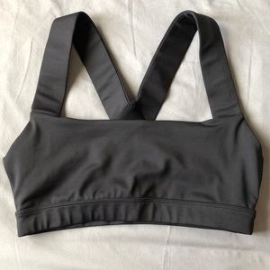 Feed Me Fight Me Black Sports Bra